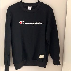 Large black champion sweatshirt